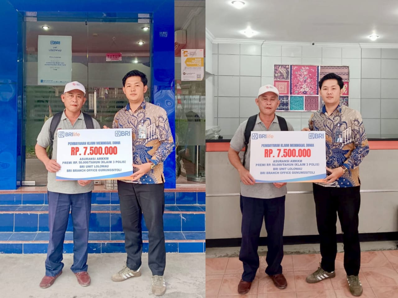 Klaim Asuransi AMKKM BRI Unit Lolowau Rp7,5 Juta, Bukti Perlindungan Finansial Mikro